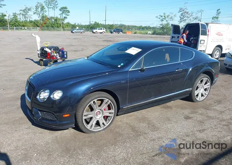 2015 Bentley Continental V8 S z USA, uszkodzony, nr VIN SCBFH7ZA0FC049703
